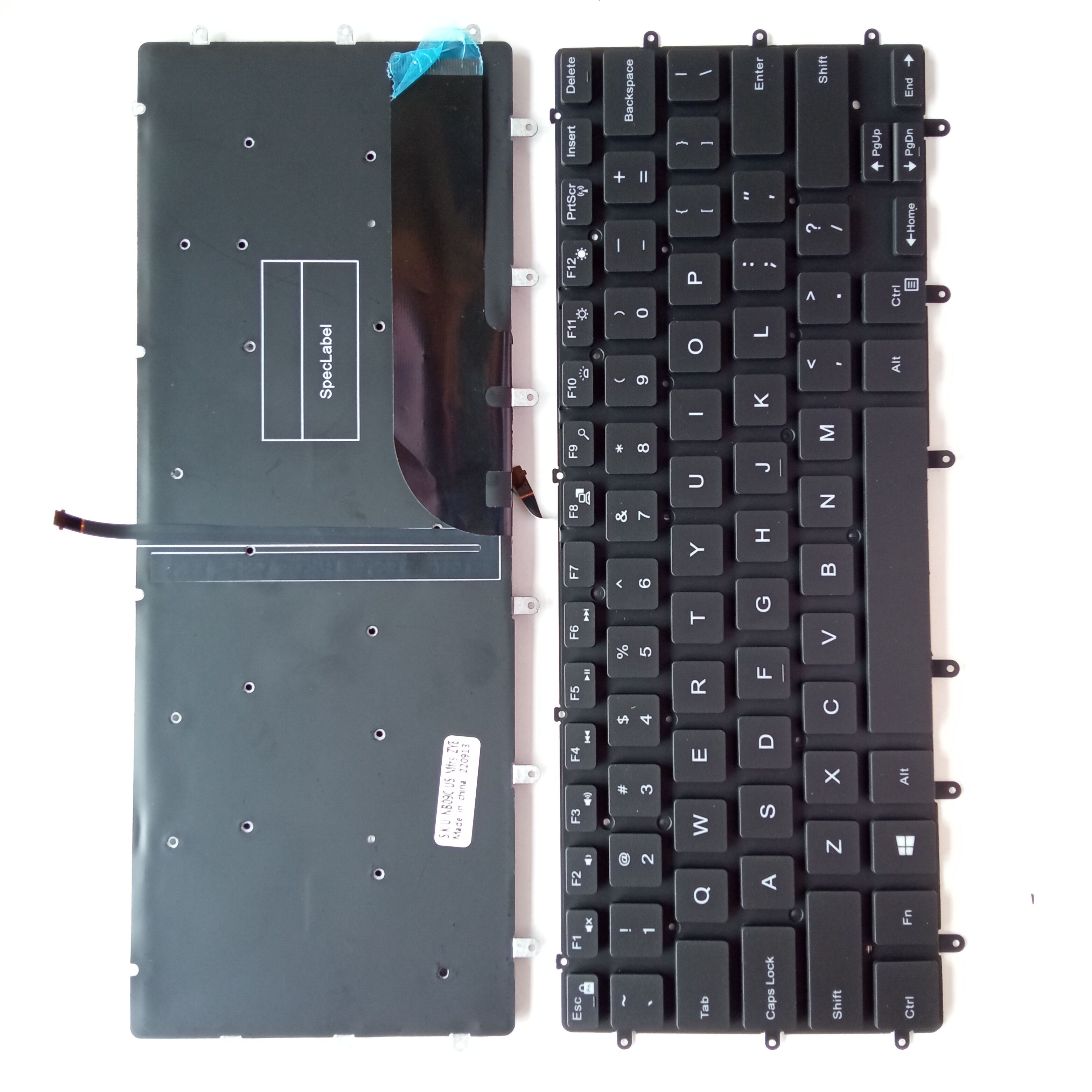 Picture of New Replacement Laptop Keyboard For DELL 9550/XPS15 9550/9560/M5510/7558/P56F/9570 BLACK Backlit (OEM) US Layout
